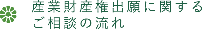 産業財産権出願に関するご相談の流れ